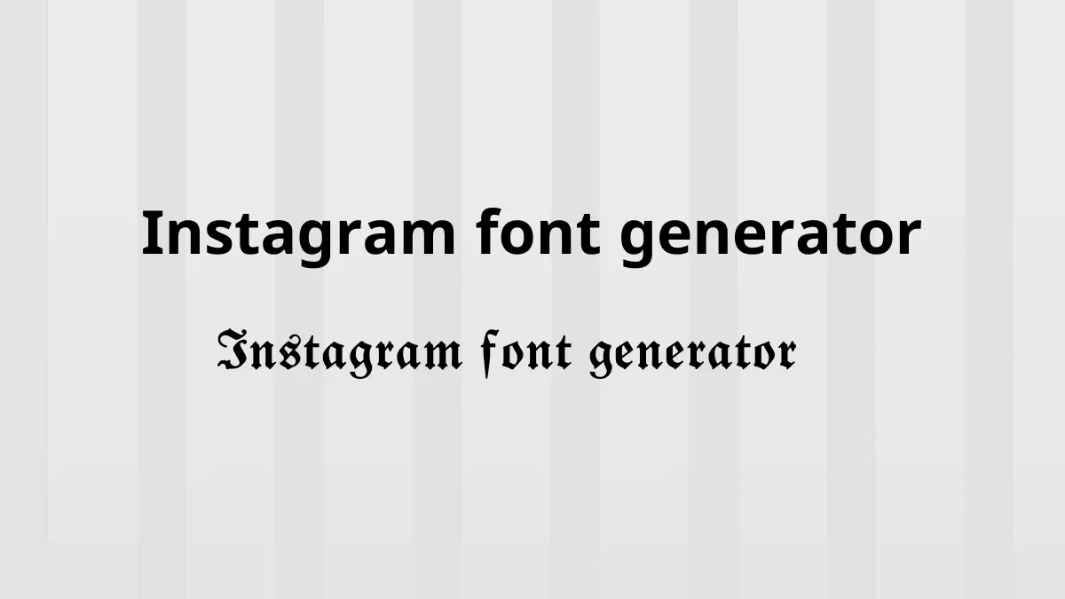 PostPiper Instagram Font Generator — Unicode text styles for bios and captions